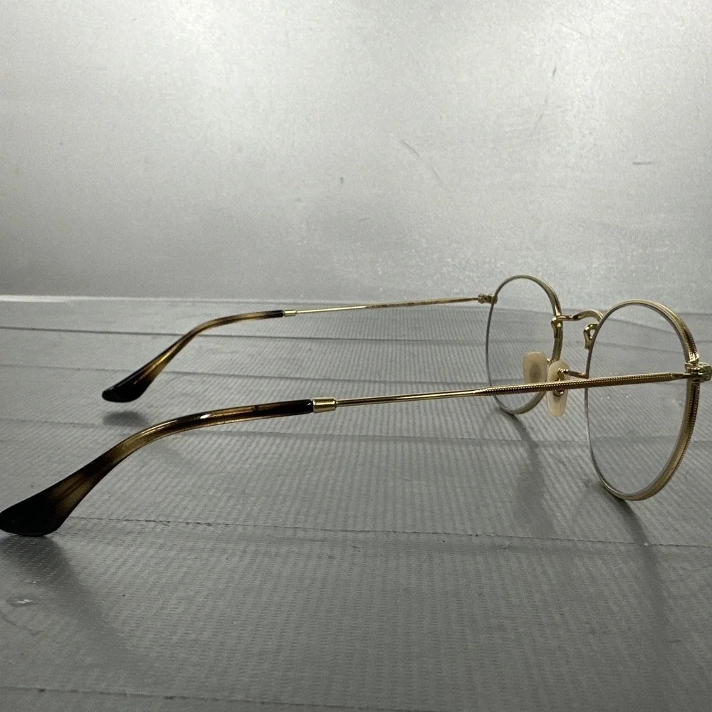 Ray Ban RB 3447V 2500 Round Gold Eyeglasses Optical Frame 50-21-145